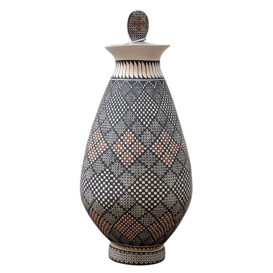 Vasija / Olla Artesanal de Cerámica de Juan Mata Ortiz "Leonel Quezada" 3